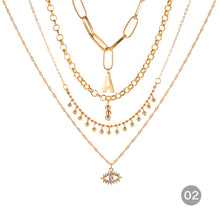 Load image into Gallery viewer, Creative Retro Multi-layer Necklace Personalized Simple Alloy Necklace Women Jewelry Accessories Gift
