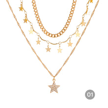 Load image into Gallery viewer, Fashion Personalized Multilayer Necklace Metal Chain Clavicle Chain Stacked Necklace Women Jewelry Accessories
