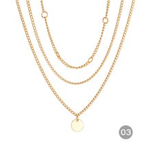 Load image into Gallery viewer, Fashion Personalized Multilayer Necklace Metal Chain Clavicle Chain Stacked Necklace Women Jewelry Accessories
