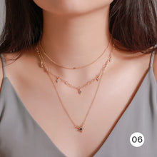 Load image into Gallery viewer, Creative Retro Multilayer Necklace Simple Metal Chain Necklace Clavicle Chain Jewelry Accessories Gift
