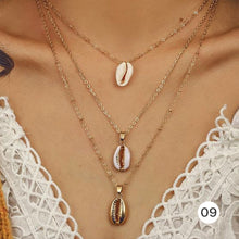 Load image into Gallery viewer, Creative Retro Multilayer Necklace Simple Metal Chain Necklace Clavicle Chain Jewelry Accessories Gift
