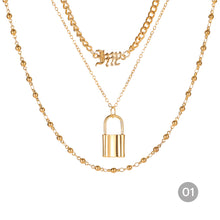 Load image into Gallery viewer, Creative Vintage Multilayer Necklace Alloy Pendant Clavicle Chain Necklace Jewelry Accessories Gift

