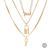 Load image into Gallery viewer, Creative Vintage Multilayer Necklace Alloy Pendant Clavicle Chain Necklace Jewelry Accessories Gift
