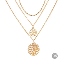 Load image into Gallery viewer, Creative Vintage Multilayer Necklace Alloy Pendant Clavicle Chain Necklace Jewelry Accessories Gift
