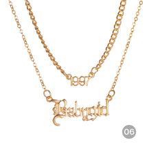 Load image into Gallery viewer, Creative Vintage Multilayer Necklace Alloy Pendant Clavicle Chain Necklace Jewelry Accessories Gift
