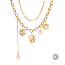 Load image into Gallery viewer, Creative Vintage Multilayer Necklace Alloy Pendant Clavicle Chain Necklace Jewelry Accessories Gift
