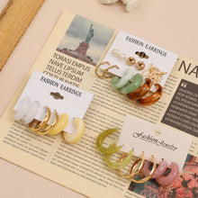 Load image into Gallery viewer, Exaggerated Metal Geometric Earrings Butterfly Pearl Earrings Set Fashion Personalized Earrings Women Jewelry Accessories
