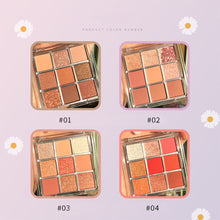 Load image into Gallery viewer, 9 Colors Eyeshadow Palette Portable Matte Pearlescent Eyeshadow Palette Long Lasting Beauty Eye Makeup Cosmetics
