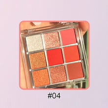 Load image into Gallery viewer, 9 Colors Eyeshadow Palette Portable Matte Pearlescent Eyeshadow Palette Long Lasting Beauty Eye Makeup Cosmetics
