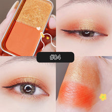 Load image into Gallery viewer, Portable Iron Box Two-color Eyeshadow Palette Matte Pearlescent Eyeshadow Palette Eyes Makeup Cosmetics
