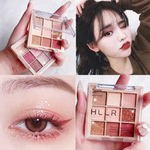 Load image into Gallery viewer, 9 Colors Eyeshadow Palette Pearlescent Matte Eyeshadow Palette Portable Makeup Palette Eyes Makeup Cosmetics
