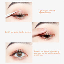 Load image into Gallery viewer, Glitter Liquid Eyeshadow Pearlescent Fine Shimmering Eye Shadow Liquid Eye Makeup Brightening Liquid Makeup Cosmetics
