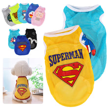 Load image into Gallery viewer, Summer Breathable Pet Mesh Vest Cartoon Print Puppy Dog Clothing Cat T-Shirt Sport Shirt Quick-drying Pet Clothes XS-XL
