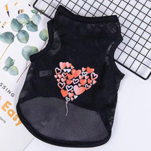 Load image into Gallery viewer, Summer Breathable Pet Mesh Vest Cartoon Print Puppy Dog Clothing Cat T-Shirt Sport Shirt Quick-drying Pet Clothes XS-XXL
