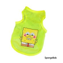 Load image into Gallery viewer, Summer Breathable Pet Mesh Vest Cartoon Print Puppy Dog Clothing Cat T-Shirt Sport Shirt Quick-drying Pet Clothes XS-XXL

