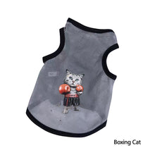 Load image into Gallery viewer, Summer Breathable Pet Mesh Vest Cartoon Print Puppy Dog Clothing Cat T-Shirt Sport Shirt Quick-drying Pet Clothes XS-XL
