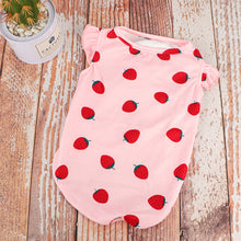 Load image into Gallery viewer, Cute Strawberry Print Dog Dress Pet Skirts Comfortable Soft Puppuy Dogs Cats Princess Dress Party Dog Vest Pet Clothes
