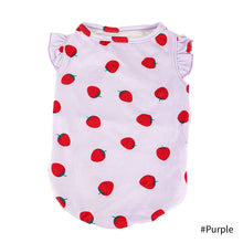 Load image into Gallery viewer, Cute Strawberry Print Dog Dress Pet Skirts Comfortable Soft Puppuy Dogs Cats Princess Dress Party Dog Vest Pet Clothes
