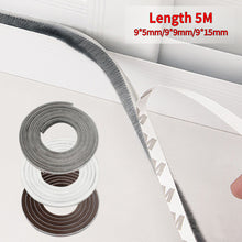 Load image into Gallery viewer, 5M Brush Strip Self Adhesive Door Window Sealing Strip Home Door Window Sound Insulation Wind-proof Strip Gasket
