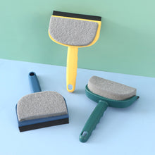 Load image into Gallery viewer, Double Side Cleaning Squeegee Scraper Glass Wiper Mirror Cleaner Bathroom Silicone Cleaning Tool with Handle
