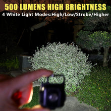 Load image into Gallery viewer, LED Flashlight Portable Pocket Work Light Keychain USB Rechargeable COB Lantern for Outdoor Camping Small Light Corkscrew
