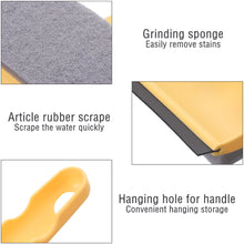 Load image into Gallery viewer, Double Side Cleaning Squeegee Scraper Glass Wiper Mirror Cleaner Bathroom Silicone Cleaning Tool with Handle
