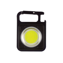 Load image into Gallery viewer, LED Flashlight Portable Pocket Work Light Keychain USB Rechargeable COB Lantern for Outdoor Camping Small Light Corkscrew
