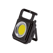 Load image into Gallery viewer, LED Flashlight Portable Pocket Work Light Keychain USB Rechargeable COB Lantern for Outdoor Camping Small Light Corkscrew
