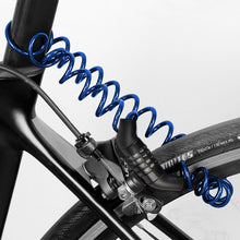 Load image into Gallery viewer, Helmet Lock Anti-theft 4 Digit Password MTB Road Bike Locks For Scooter Motorcycle Portable Cycling Bicycle Cable Lock
