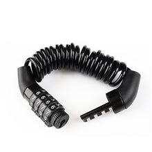 Load image into Gallery viewer, Helmet Lock Anti-theft 4 Digit Password MTB Road Bike Locks For Scooter Motorcycle Portable Cycling Bicycle Cable Lock
