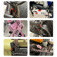 Load image into Gallery viewer, Bicycle Anti-Theft Motorcycle Three-Digit Password Combination Safety Rope Wire Rope Helmet Lock Safety Rope Lock
