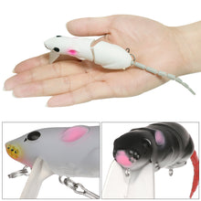 Load image into Gallery viewer, 15.5CM Topwater rat wakebait Multi-section Mouse Lure Artificial Bait Rat Minnow Lure Wobbler Fishing Pesca bass lures
