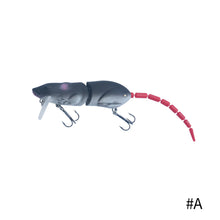Load image into Gallery viewer, 15.5CM Topwater rat wakebait Multi-section Mouse Lure Artificial Bait Rat Minnow Lure Wobbler Fishing Pesca bass lures
