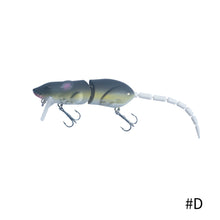 Load image into Gallery viewer, 15.5CM Topwater rat wakebait Multi-section Mouse Lure Artificial Bait Rat Minnow Lure Wobbler Fishing Pesca bass lures
