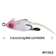 Load image into Gallery viewer, 5.5cm Fishing Lure Bait Multi Section Bionic Decoy Simulation Hard Bait Mouse Artificial Decoy Floating Swing Decoy
