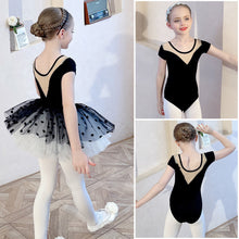 Load image into Gallery viewer, Ballet Dress Kids Half Sleeves Cotton Dance Ballet Tutu Dress Leotard Girl Gymnastics Dancewear Ballerina Party Costumes
