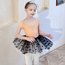 Load image into Gallery viewer, Ballet Dress Kids Half Sleeves Cotton Dance Ballet Tutu Dress Leotard Girl Gymnastics Dancewear Ballerina Party Costumes
