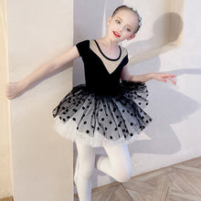 Load image into Gallery viewer, Ballet Dress Kids Half Sleeves Cotton Dance Ballet Tutu Dress Leotard Girl Gymnastics Dancewear Ballerina Party Costumes
