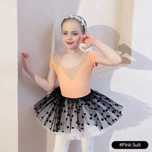 Load image into Gallery viewer, Ballet Dress Kids Half Sleeves Cotton Dance Ballet Tutu Dress Leotard Girl Gymnastics Dancewear Ballerina Party Costumes
