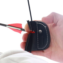 Load image into Gallery viewer, Double Leather Archery Finger Pieces Finger Protection Recurve Bow Shooting Practice Equipment Hunting Sports Equipment
