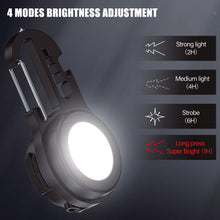 Load image into Gallery viewer, Multifunctional Mini Work Lamp COB LED Flood Light with Window Breaker Rechargeable Keychain Light Outdoor Fishing Flashlight

