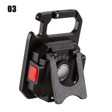 Load image into Gallery viewer, 7 Modes Portable Mini LED Work Light USB Rechargeable Power Display Working Light Pocket Bright Keychain Light Camping Torch

