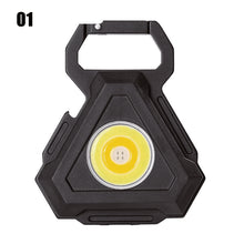 Load image into Gallery viewer, 7 Modes Portable Mini LED Work Light USB Rechargeable Power Display Working Light Pocket Bright Keychain Light Camping Torch

