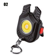 Load image into Gallery viewer, 7 Modes Portable Mini LED Work Light USB Rechargeable Power Display Working Light Pocket Bright Keychain Light Camping Torch
