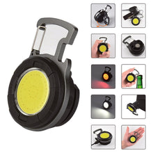 Load image into Gallery viewer, Mini LED Head Flashlight Keychain Work Light Portable USB Rechargeable White Red COB Light Camping Hiking Security Outside Torch
