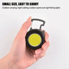 Load image into Gallery viewer, Mini LED Head Flashlight Keychain Work Light Portable USB Rechargeable White Red COB Light Camping Hiking Security Outside Torch
