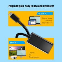 Load image into Gallery viewer, Usb C to HDMI Converter Multi-function Mobile Office Adapter Video Expander
