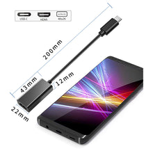 Load image into Gallery viewer, Usb C to HDMI Converter Multi-function Mobile Office Adapter Video Expander
