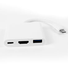 Load image into Gallery viewer, Usb C Three-in-one Docking Station Multi-function Converter Mobile Office Adapter Video Expander
