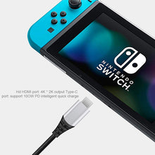 Load image into Gallery viewer, USB-C to HDMI TV Cable Game Console Video Cable 4k Hd Transmission Pd Charging Cable

